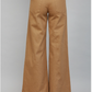 Vertical Seam Detail High Waisted Flare Pants