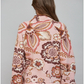 Floral and Paisley Funnel Neck Sweater
