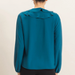 Veronica Teal Ruffle Blouse