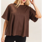 Kylie Suede Boatneck Top