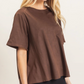 Kylie Suede Boatneck Top