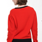 Red and Black Multi Bulldog Knit Long Sleeve