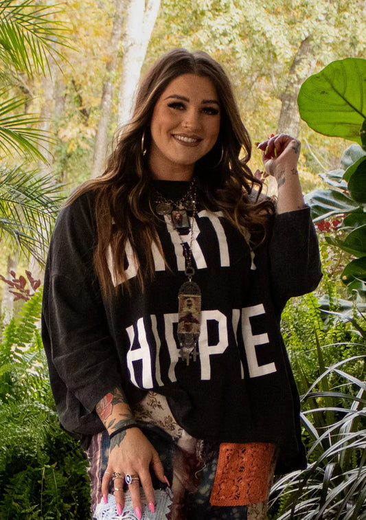 Be Free Dirty Hippie Tee Midnight