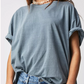 FREE PEOPLE  Blue Mirage Nina Tee