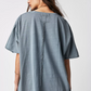 FREE PEOPLE  Blue Mirage Nina Tee