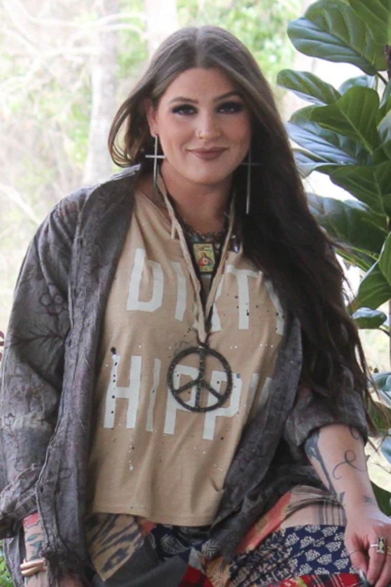 Dirty Hippie Tee Tan