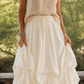 Jaded Gypsy Ruffled Up Skirt -Parchment OS