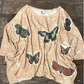 Jaded Gypsy Be Free Top- Tan Flutter By