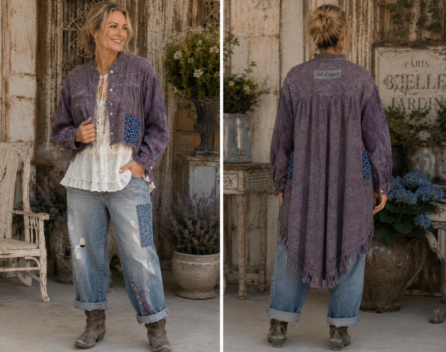 Jaded Gypsy Moon Shade Jacket Plum
