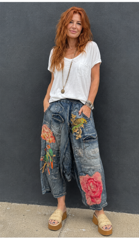 House of Jaded Gypsy Drifted Trail Harem Pants