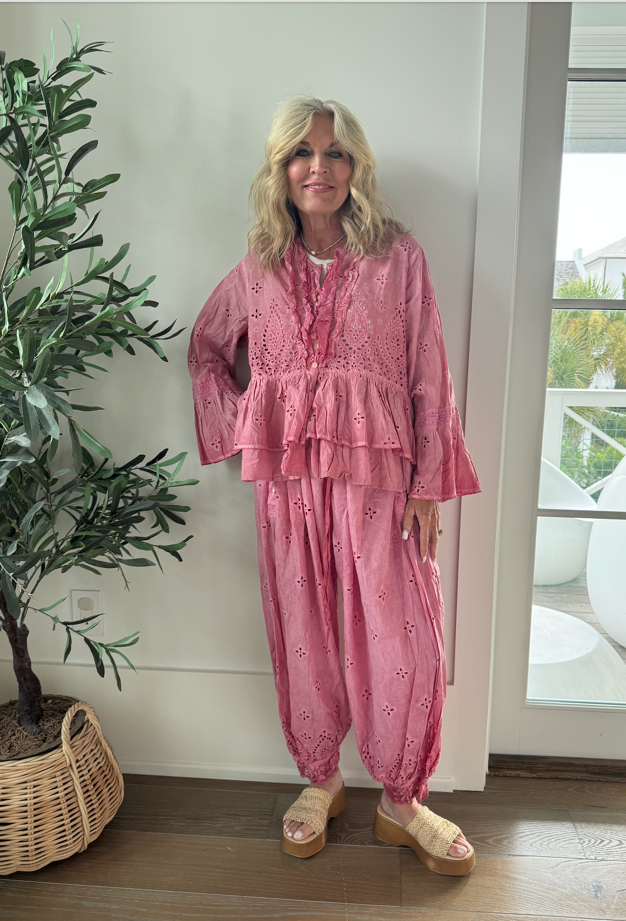 House of Jaded Gypsy Heirloom Eyelet Top- O/S