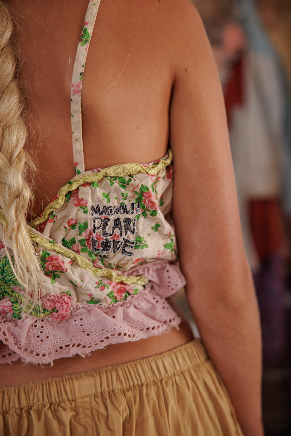 Magnolia Pearl tank 414 Eyelet Layering Wrap Tank