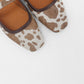 Cow "Hide" Ballet Slipper