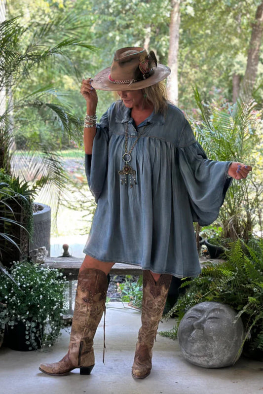 Jaded Gypsy Pleated Together Tunic