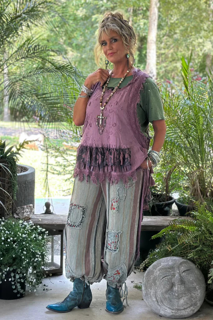 Jaded Gypsy Plumb Ruffle up High Low