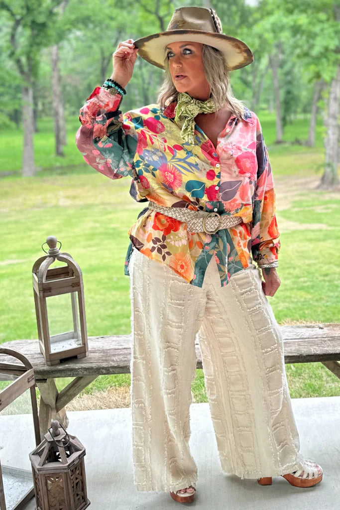 Jaded Gypsy Colorful Garden Top