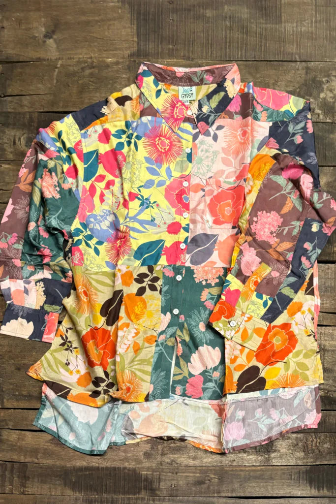 Jaded Gypsy Colorful Garden Top