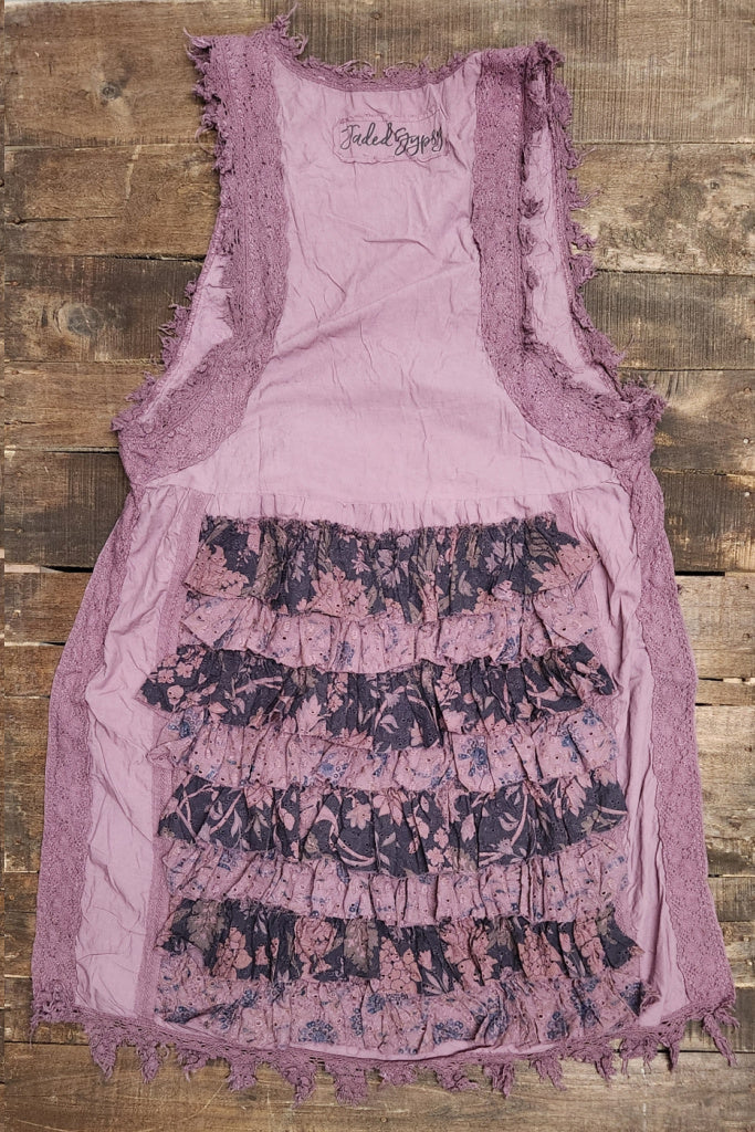 Jaded Gypsy Plumb Ruffle up High Low