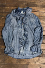 A Ruffle in Time Top