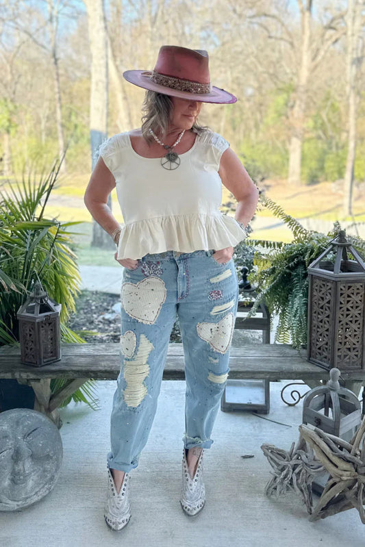 Full Hearts Jeans Large/X-Large