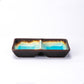 Aozora Kannyu Porcelain Divided Rectangle Sauce Dish (4 oz)