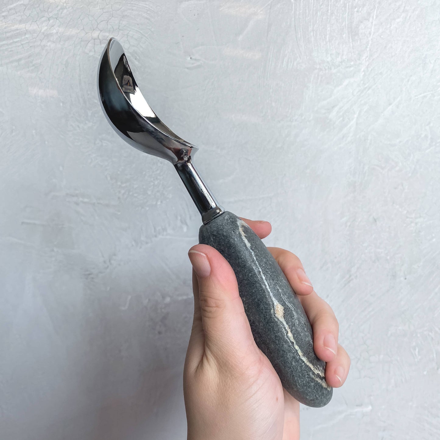 Ergonomic Stone Ice Cream Scoop