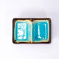 Aozora Kannyu Porcelain Divided Rectangle Sauce Dish (4 oz)