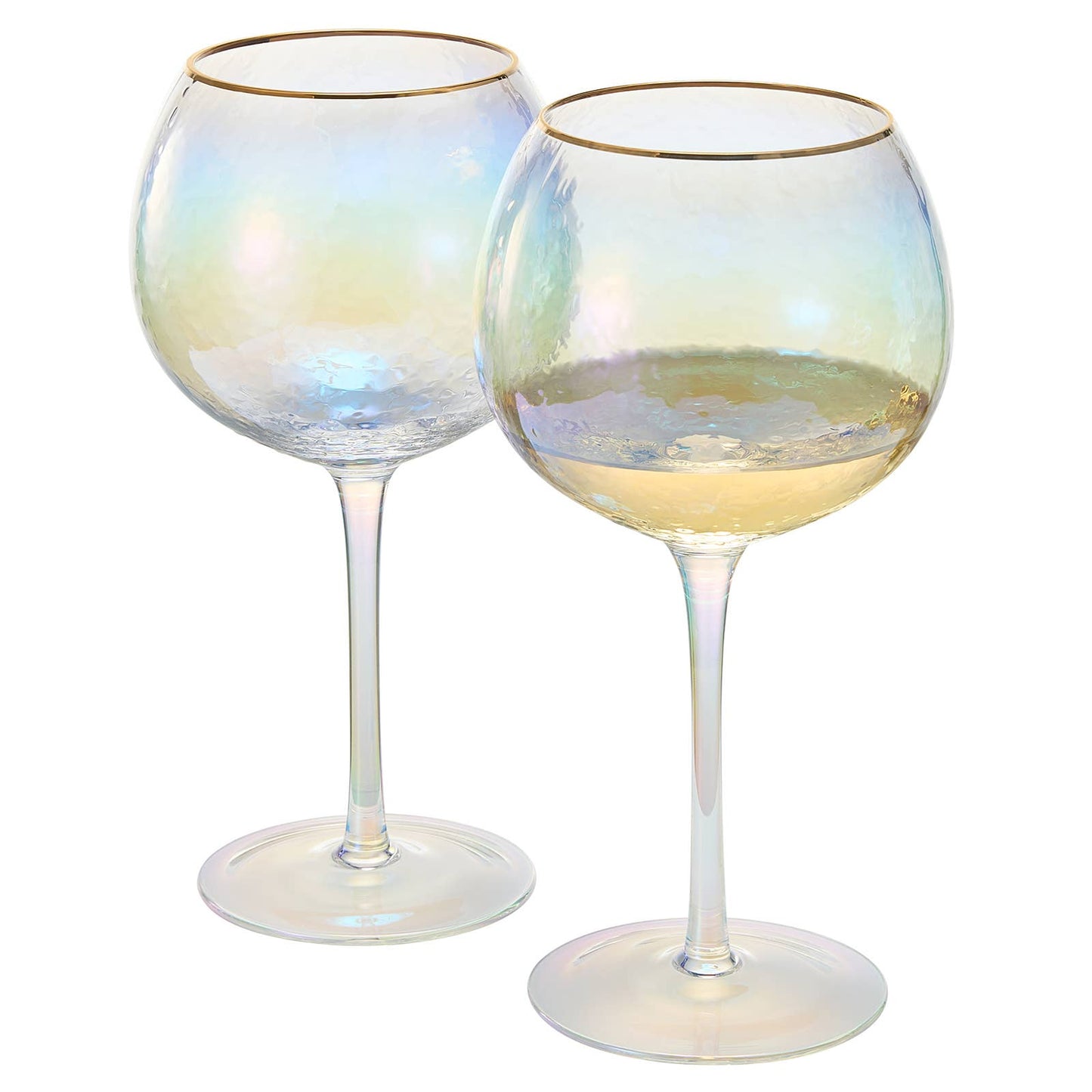 Iridescent Balloon Wine Glasses