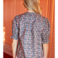 Smocked Short Puff Sleeve Floral Top