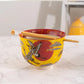 Japanese Crane Design 18oz 5.25"D Bowl With Chopsticks Set