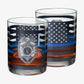 Police Whiskey Glasses | Set of 2 | 12 OZ