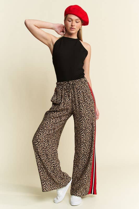 Leopard Print Trouser Pants