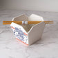 Dragon Takeout Box Ceramic Serving Bowl with Chopsticks (16 oz)