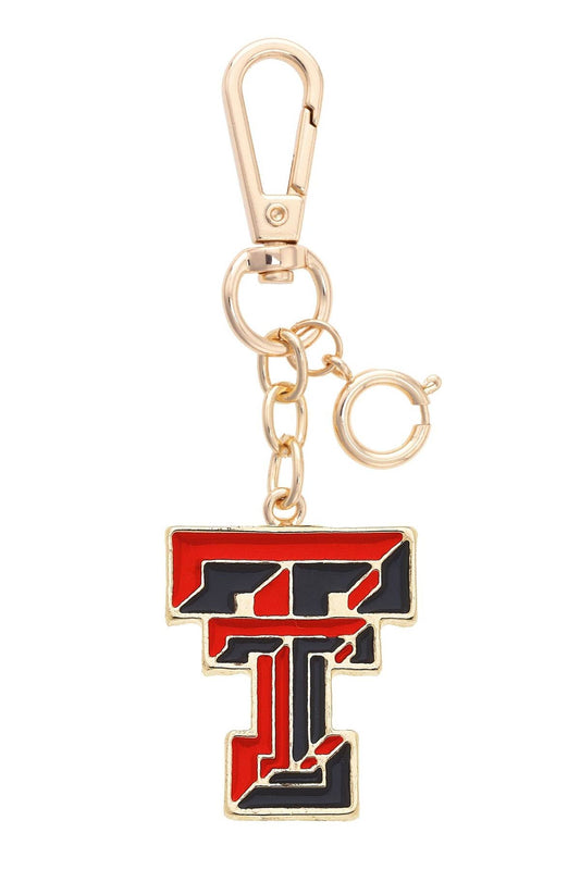 Texas Tech Red Raiders Enamel Logo Bag Charm