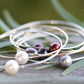 Pearl Bangles - Gold Filled: 8 Inch