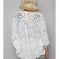 Crochet Woven Cardigan Top
