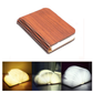 LED Wood Book Light: Walnut/S 10x8x2cm