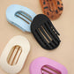 Tortise Flat Oval Hair Claw Clips