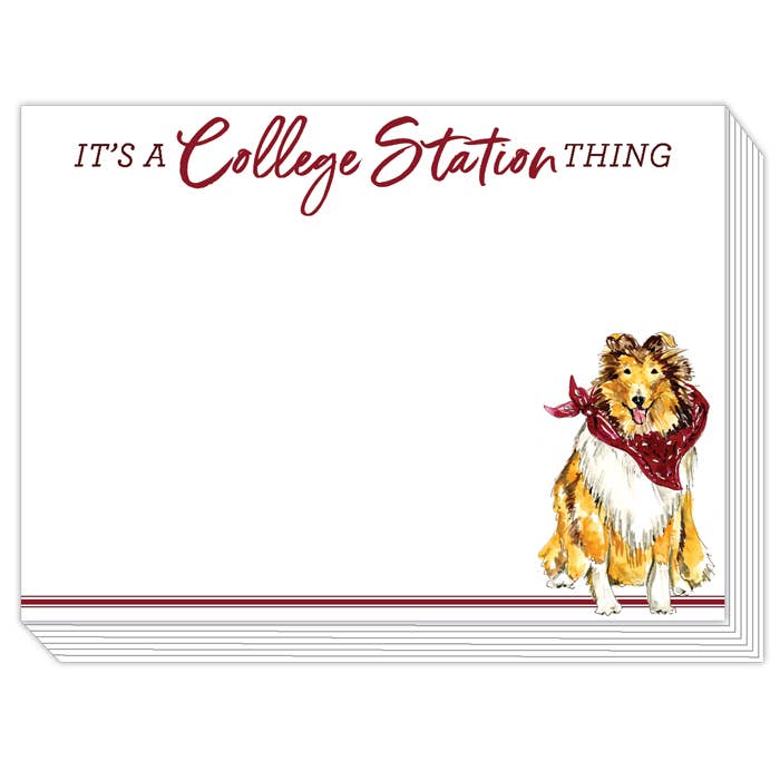 It's a College Station Thing Collie Slab Pad
