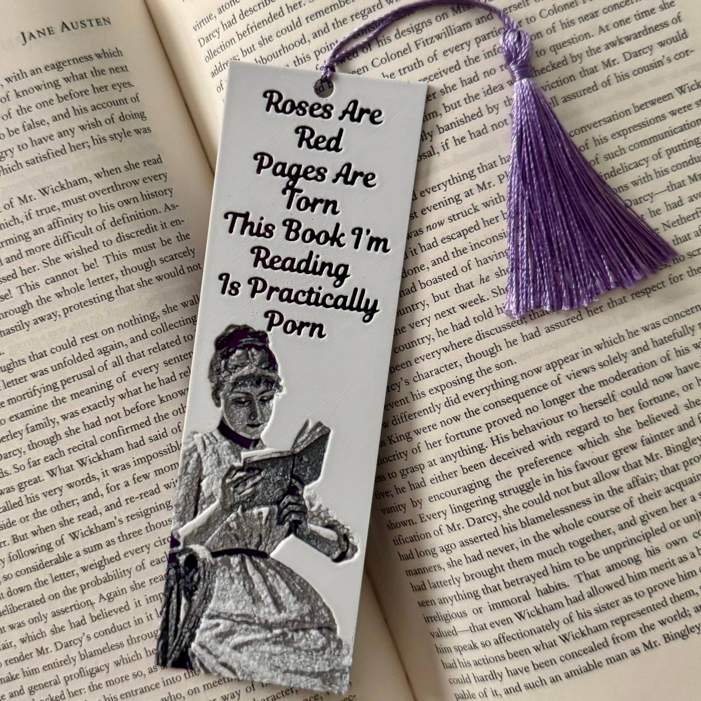 Roses Are Red, Pages Are Torn... 3D Bookmark