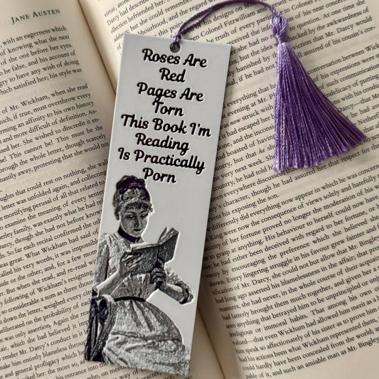Roses Are Red, Pages Are Torn... 3D Bookmark