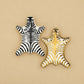 Zebra Print Ceramic Decorative Trinket Dish BLACK