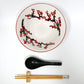 Sakura Porcelain Bowl Set with Chopsticks, Spoon and Rest (24 oz)