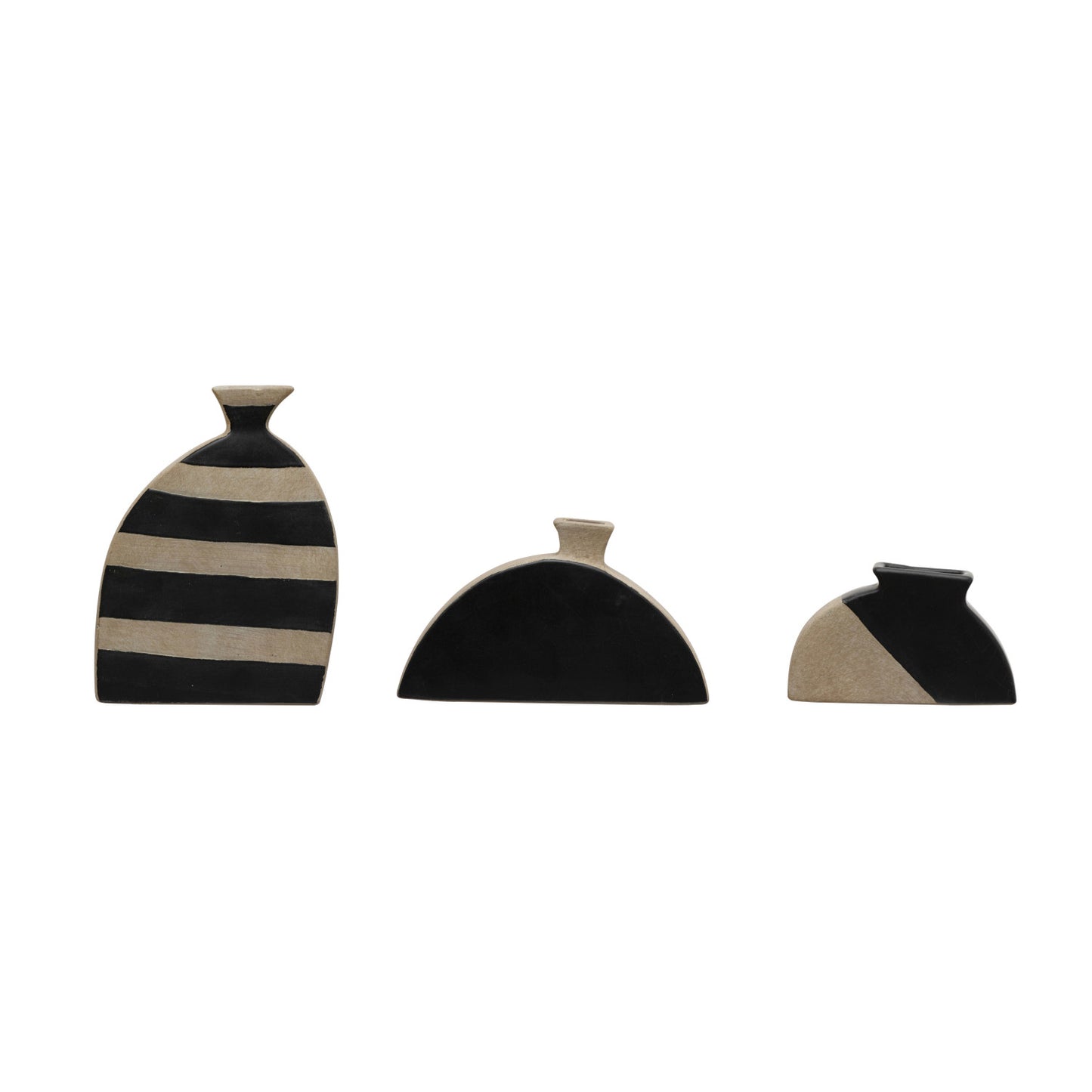 Terracotta Vases, Set of 3