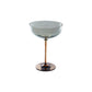 8 oz. Martini Glass, Iridescent Finish, Amber Color & Green