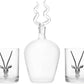Stag Antler Whiskey Decanter Set with 2 Stag 12oz Glasses
