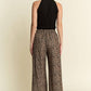 Leopard Print Trouser Pants