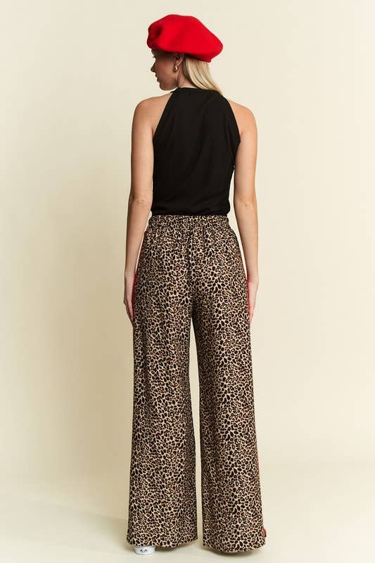Leopard Print Trouser Pants