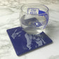 Prince Handmade Fused Glass Bar Coaster