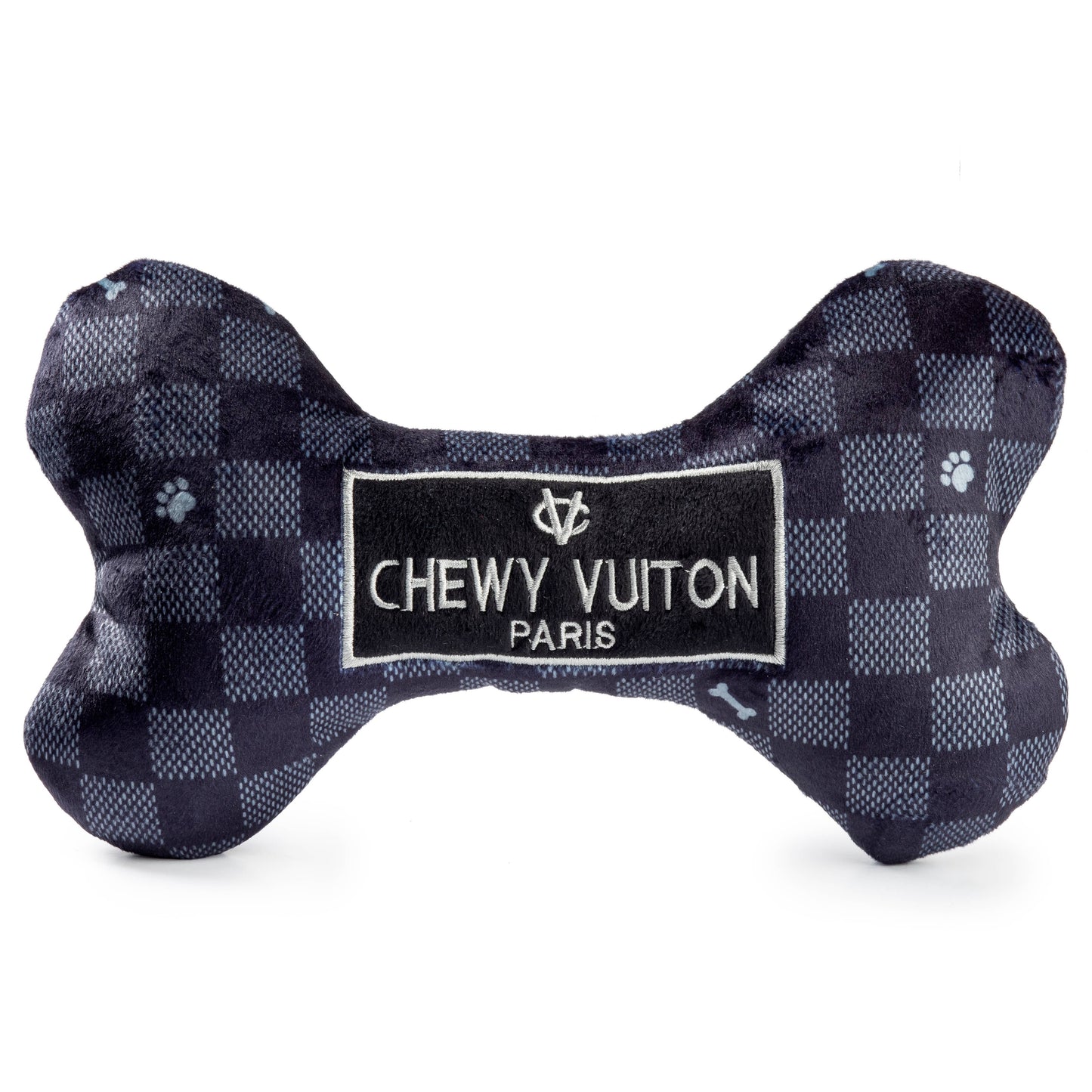 Black Checker Chewy Vuiton Bone  Small